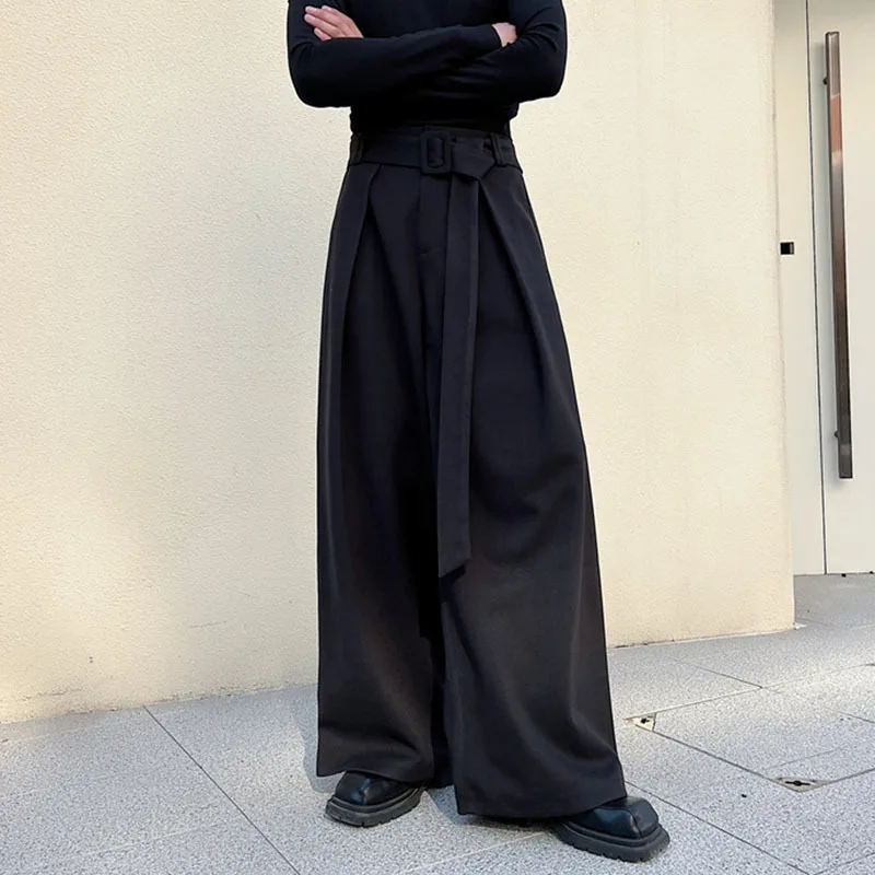 SYUHGFA Men's Woolen Trousers 2024 Autumn Winter Fashionable Wide Leg Pants Loose Casual Belt Niche Design Trend Male Baggy New
SYUHGFA Men's Woolen Trousers 2024 Autumn Winter Fashionable Wide Leg Pants Loose Casual Belt Niche Design Trend Male Baggy New