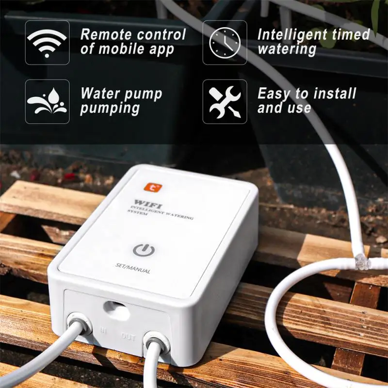 

Automatic Watering Pump Controller Flowers Plants Home Head Sprinkler Drip Irrigation Device Pump Timer System Garden Tool