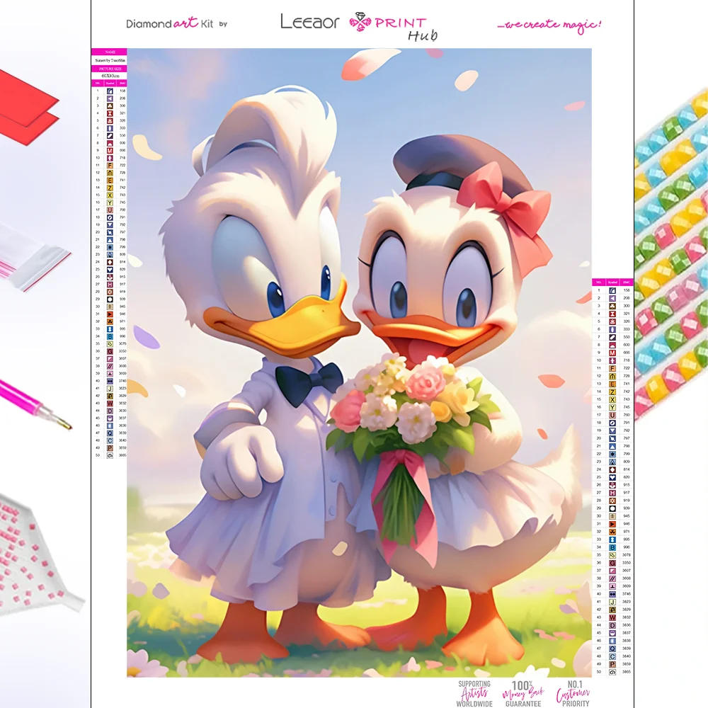 Disney Diamond Painting Donald Duck Wedding Pictures Full Diamond Mosaic Diamond Art Embroidery Cross Stitch Kit Home Decor Gift
Disney Diamond Painting Donald Duck Wedding Pictures Full Diamond Mosaic Diamond Art Embroidery Cross Stitch Kit Home Decor Gift