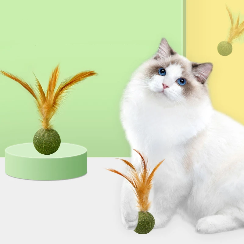 Pet Catnip Toys Edible Catnip Ball Safety Healthy Cat Mint Cats Home Chasing Game Toy Clean Teeth Cat Mint Ball Cat Accessories
Pet Catnip Toys Edible Catnip Ball Safety Healthy Cat Mint Cats Home Chasing Game Toy Clean Teeth Cat Mint Ball Cat Accessories
