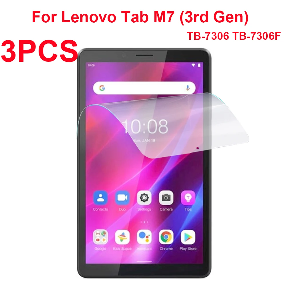 3Pcs Soft Screen Protector PE Tablet Accessories For Lenovo Tab M7 3rd Gen 7.0 inch TB-7306 TB-7306F Protective Film
3Pcs Soft Screen Protector PE Tablet Accessories For Lenovo Tab M7 3rd Gen 7.0 inch TB-7306 TB-7306F Protective Film