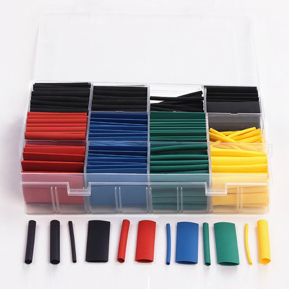 530PCS Heat Shrink Tubing 2:1 Wrap Wire Cable Sleeve Tubes Kit Insulation Shrinkable Tube Assortment Electronic Practical
530PCS Heat Shrink Tubing 2:1 Wrap Wire Cable Sleeve Tubes Kit Insulation Shrinkable Tube Assortment Electronic Practical