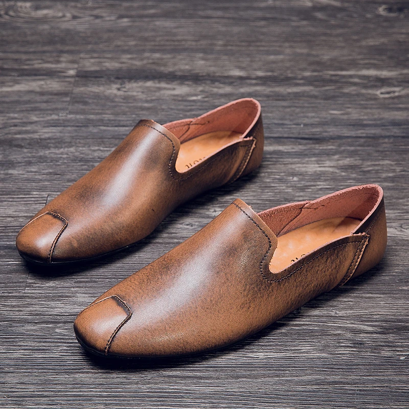 Genuine Leather Men Casual Shoes Slip-On Men's Loafers Handmade Mocasines Elegant Male Driving Shoes Leisure Walk Boat Footwear
Genuine Leather Men Casual Shoes Slip-On Men's Loafers Handmade Mocasines Elegant Male Driving Shoes Leisure Walk Boat Footwear