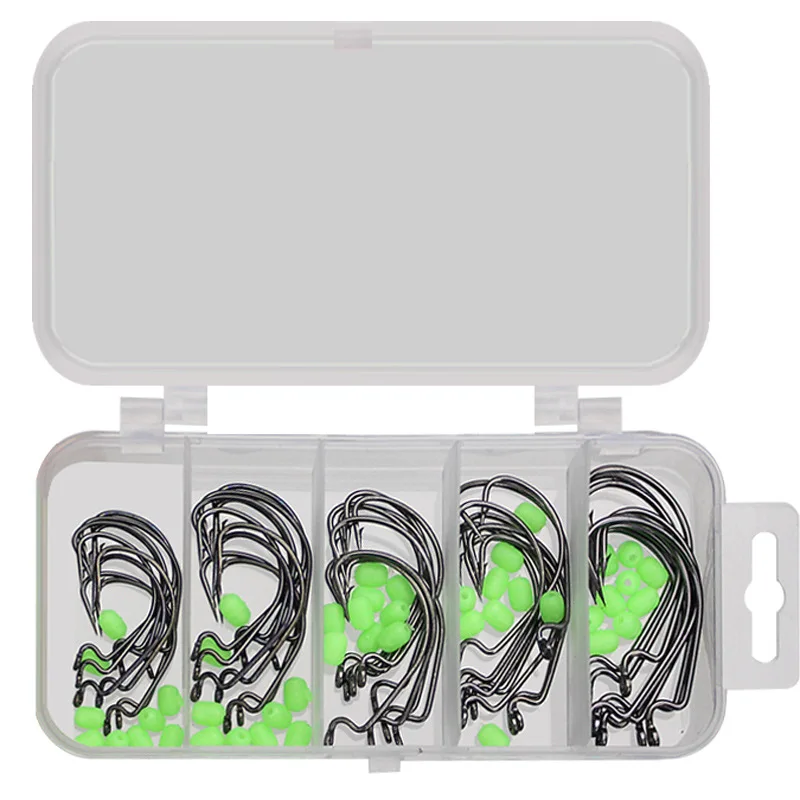50PCS Crank Fishing Hook Set Black Nickel Hooks 1#2#1/0#2/0#3/0# Texas Fishing Set Cross Border Hooks Fishing Tackle Set
50PCS Crank Fishing Hook Set Black Nickel Hooks 1#2#1/0#2/0#3/0# Texas Fishing Set Cross Border Hooks Fishing Tackle Set
