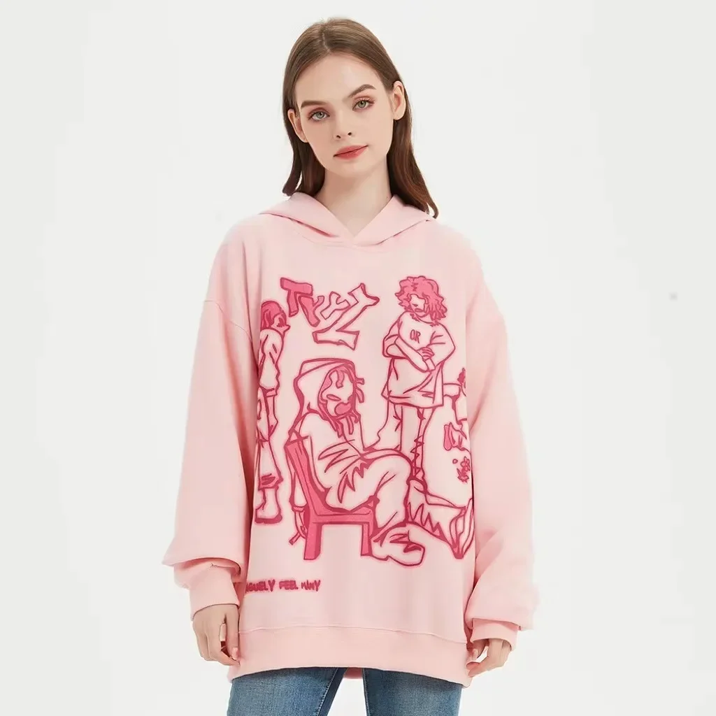 Men Streetwear Pink Hoodie Sweatshirt Funny Cartoon Graphic Hoodie Autumn Harajuku Anime Hooded Pullover Hip Hop Hipster Clothes
Men Streetwear Pink Hoodie Sweatshirt Funny Cartoon Graphic Hoodie Autumn Harajuku Anime Hooded Pullover Hip Hop Hipster Clothes