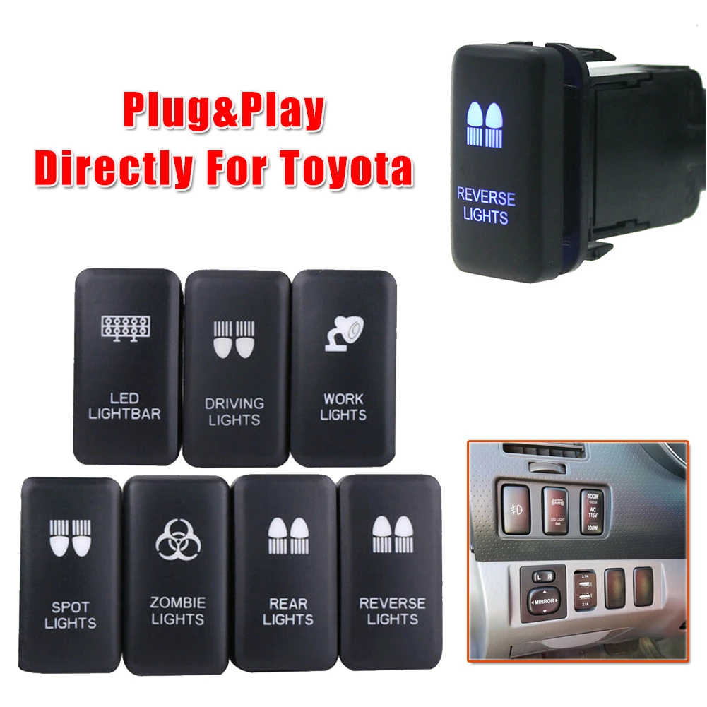 12V LED Light Switch Button Driving Lights Anti-slip Power On Off Switch For Toyota For Tacoma FJ Cruiser For Highlander
12V LED Light Switch Button Driving Lights Anti-slip Power On Off Switch For Toyota For Tacoma FJ Cruiser For Highlander