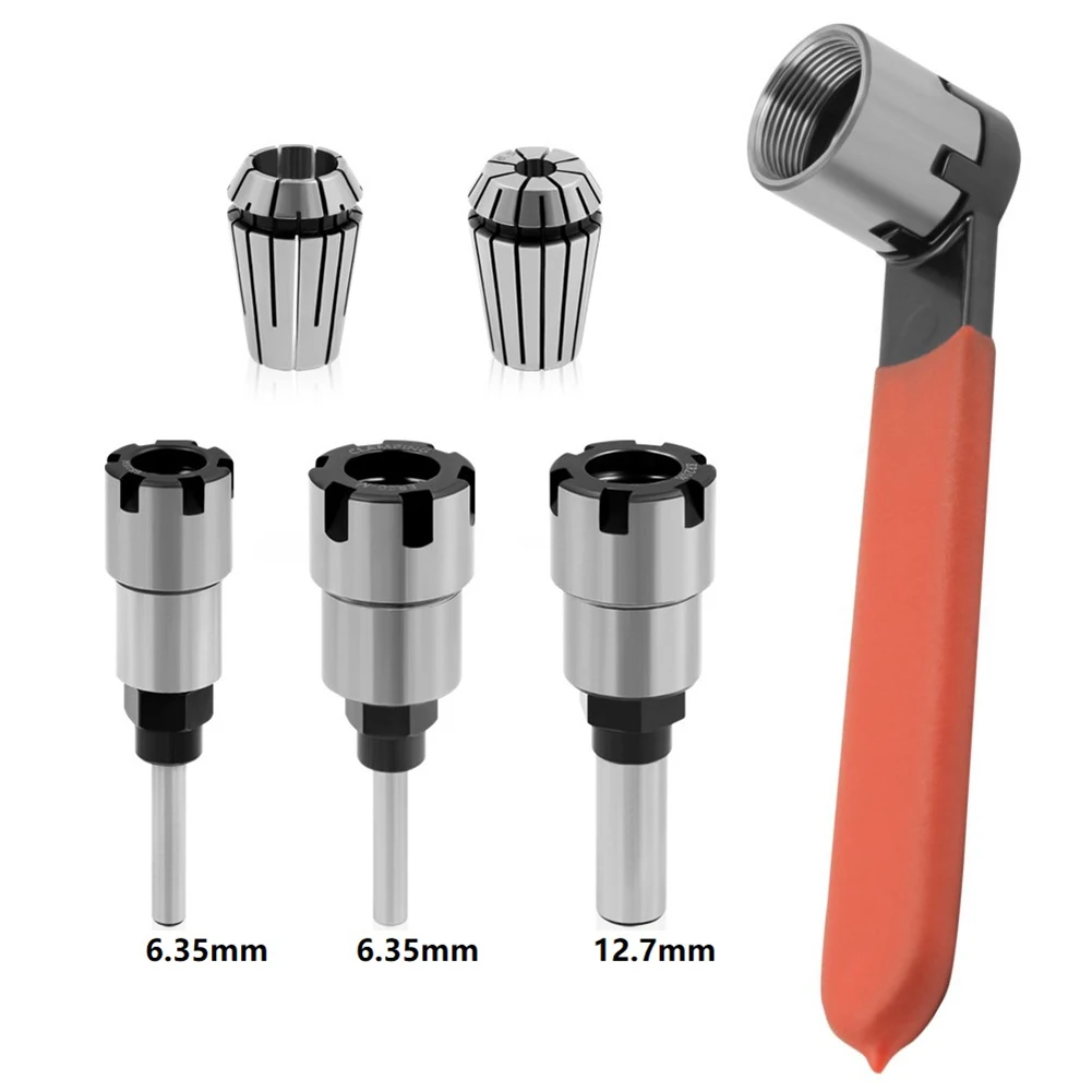 5pcs 1/4 1/2 Shank ER16 ER20 Router Bit Extension Chuck Rod Collet Engraving Machine Milling Tool Extension Milling Cutter
5pcs 1/4 1/2 Shank ER16 ER20 Router Bit Extension Chuck Rod Collet Engraving Machine Milling Tool Extension Milling Cutter