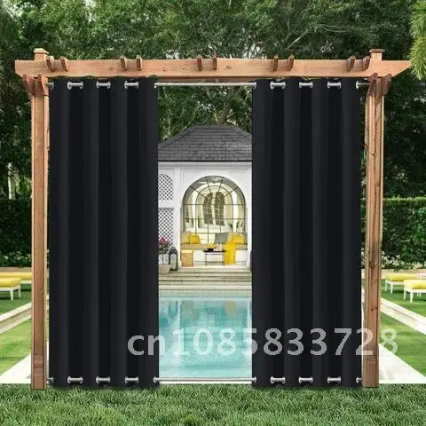 Outdoor Patio Curtain Sun Block Windproof Waterproof Blackout Curtains For Garden Bedroom Porch Gazebo Drapes
Outdoor Patio Curtain Sun Block Windproof Waterproof Blackout Curtains For Garden Bedroom Porch Gazebo Drapes