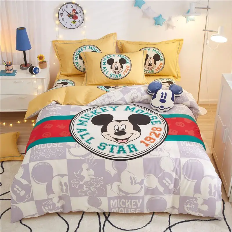 Disney Cute Mickey Minnie Daisy Lotso Bedroom Cotton 3-piece Set Anime Creative Print Student Cartoon Cotton Dormitory Bedding
Disney Cute Mickey Minnie Daisy Lotso Bedroom Cotton 3-piece Set Anime Creative Print Student Cartoon Cotton Dormitory Bedding