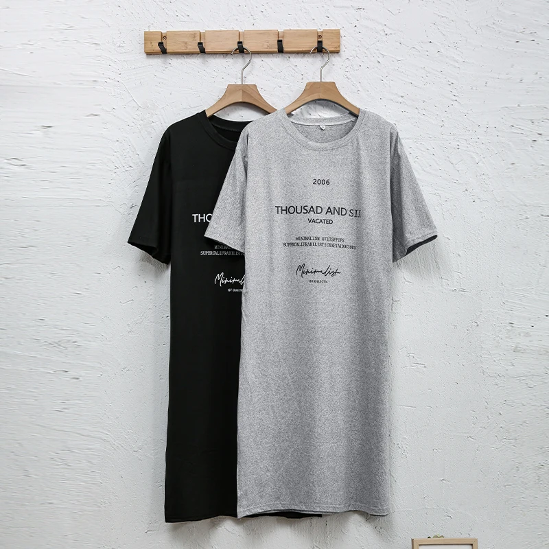 Summer T-Shirt Dress Women Clothing Letter Printed Casual Short Sleeve Oversized Korean Style Maxi Dresses Female Robes Hoilday
Summer T-Shirt Dress Women Clothing Letter Printed Casual Short Sleeve Oversized Korean Style Maxi Dresses Female Robes Hoilday