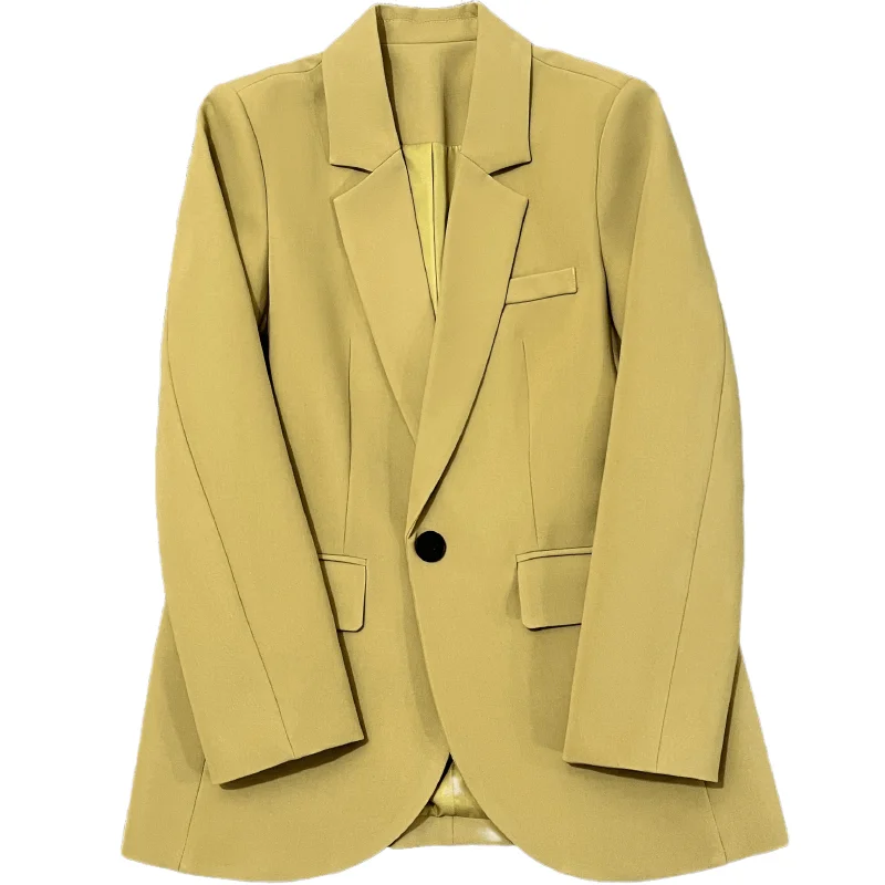 Fashion Solid Color Suit Jacket Female 2023 Spring New Long Sleeve Temperament Office Blazer Women Straight Outerwear Tide H2838
Fashion Solid Color Suit Jacket Female 2023 Spring New Long Sleeve Temperament Office Blazer Women Straight Outerwear Tide H2838