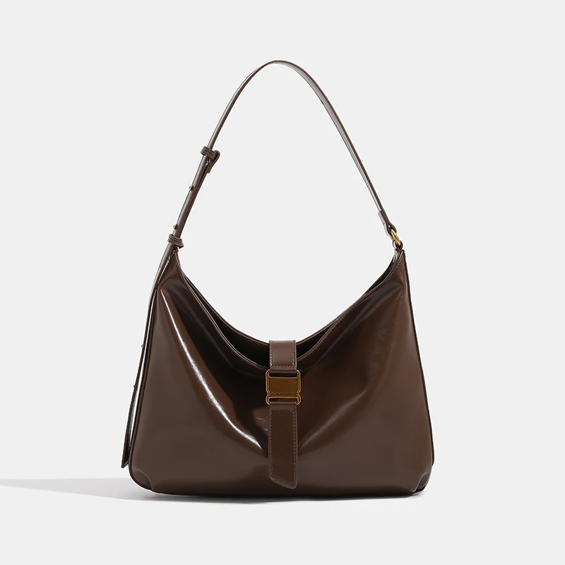 

Роскошная сумка через плечо для подмышек, Повседневная дизайнерская женская модная новая сумка-тоут для покупок, простые вместительные однотонные сумки