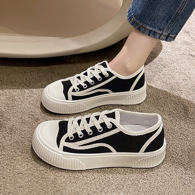 New Women's Shoes In The Spring Autumn of 2023 Low-top Round Head Tie with Color-blocking Round Head Versatile Casual Flat Shoes
New Women's Shoes In The Spring Autumn of 2023 Low-top Round Head Tie with Color-blocking Round Head Versatile Casual Flat Shoes