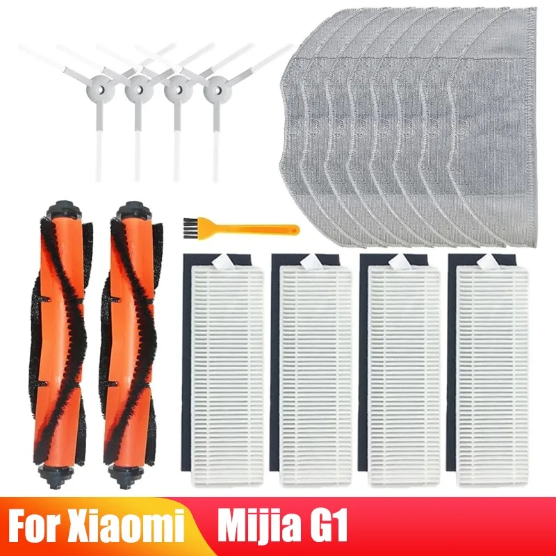 Запчасти для робота-пылесоса Xiaomi Mijia G1 MJSTG1 Mi, основная и боковая щетки, фильтр НЕРА, насадка на швабру
Запчасти для робота-пылесоса Xiaomi Mijia G1 MJSTG1 Mi, основная и боковая щетки, фильтр НЕРА, насадка на швабру