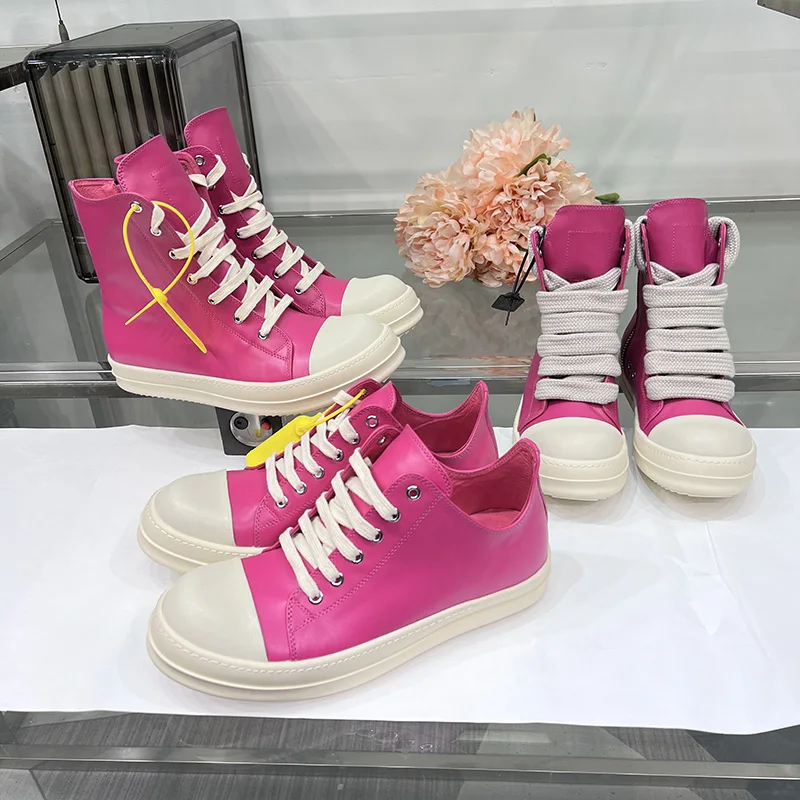 Dekherw Boots Jumbo Lace Up Main Line Thick Sole Pink Ro Luxury Designer Sneakers Leather Men Women Ankle High Top Casual Shoes
Dekherw Boots Jumbo Lace Up Main Line Thick Sole Pink Ro Luxury Designer Sneakers Leather Men Women Ankle High Top Casual Shoes