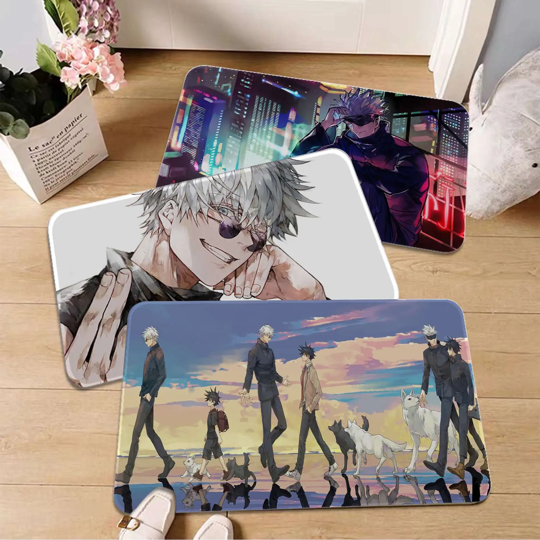 Anime Jujutsu Kaisen Gojo Satoru Printed Flannel Floor Mat Bathroom Decor Carpet Non-Slip For Living Room Kitchen Doormat
Anime Jujutsu Kaisen Gojo Satoru Printed Flannel Floor Mat Bathroom Decor Carpet Non-Slip For Living Room Kitchen Doormat