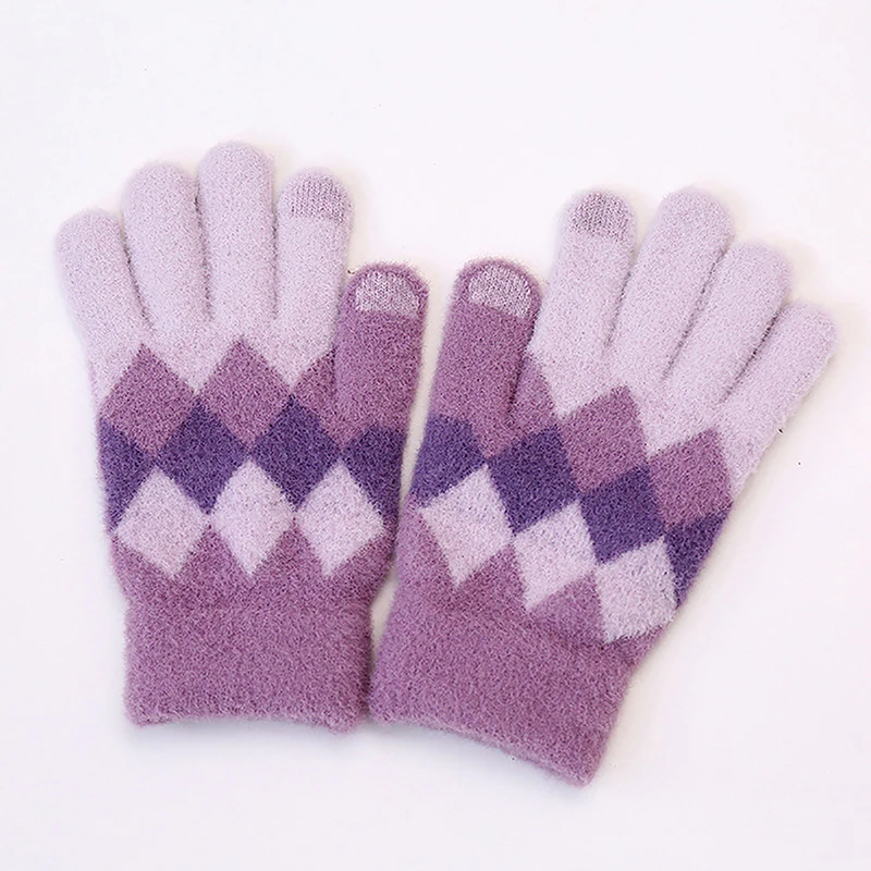 Stretch Knit Mittens Women Men Warm Winter Touch Screen Checkered Full Finger Crochet Glove
Stretch Knit Mittens Women Men Warm Winter Touch Screen Checkered Full Finger Crochet Glove