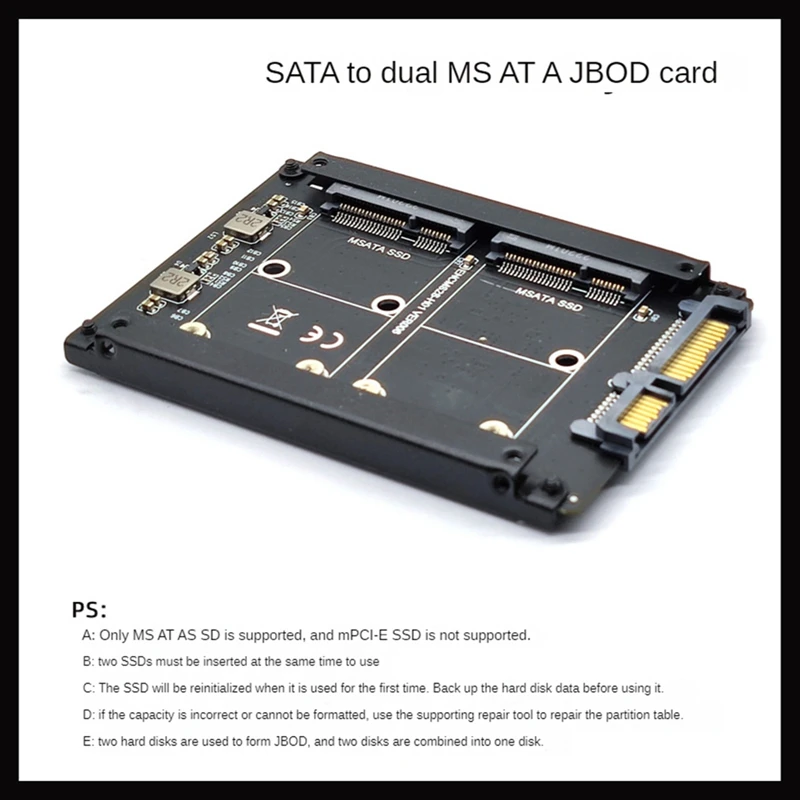 Плата-адаптер Duals MSATA на SATA3.0, плата PCB + металлический мини-SATA SSD на SATA 6 Гбит/с, адаптер интерфейса, поддержка 2X MSATA SSD, 1 шт.
Плата-адаптер Duals MSATA на SATA3.0, плата PCB + металлический мини-SATA SSD на SATA 6 Гбит/с, адаптер интерфейса, поддержка 2X MSATA SSD, 1 шт.