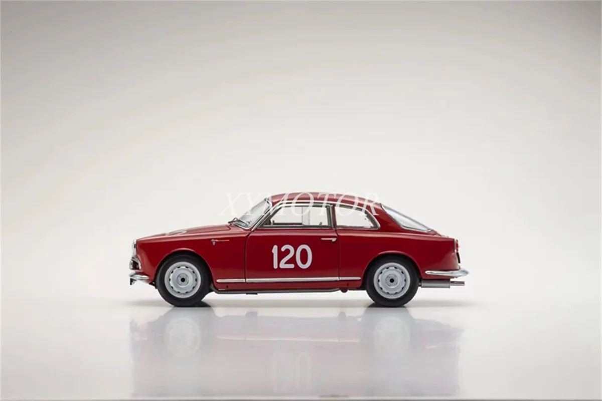 Модель автомобиля KYOSHO 1/18 для Alfa Romeo Giulietta SV 1956, литье под давлением, красная игрушка, подарок, хобби, демонстрационная коллекция
Модель автомобиля KYOSHO 1/18 для Alfa Romeo Giulietta SV 1956, литье под давлением, красная игрушка, подарок, хобби, демонстрационная коллекция