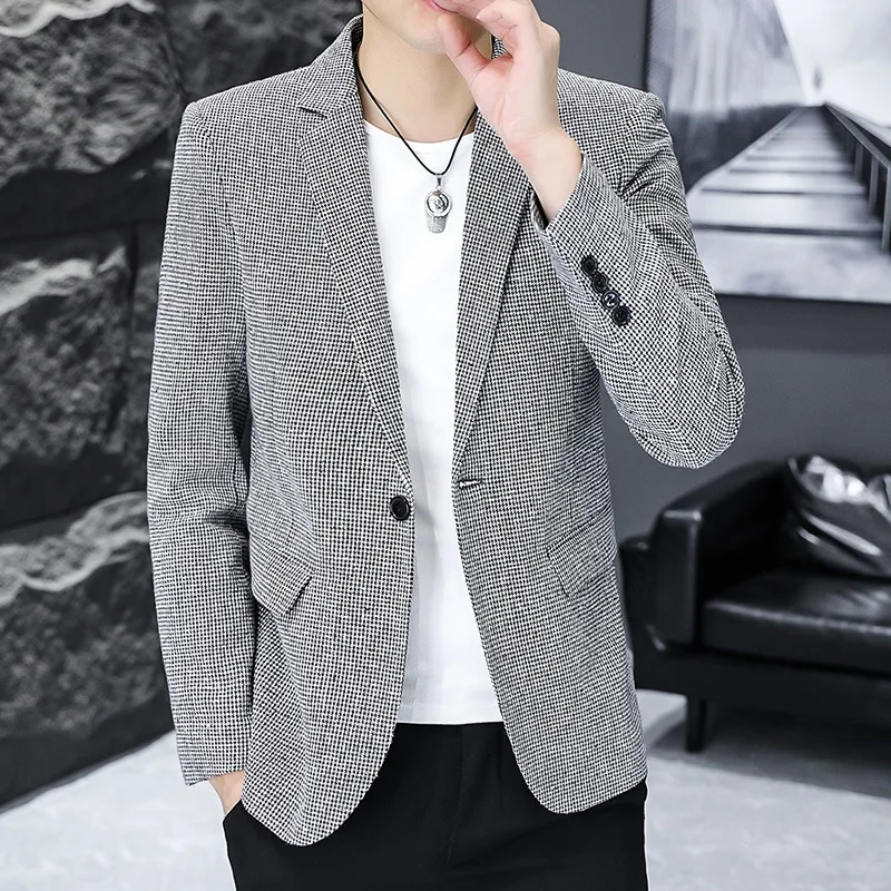 Jacket Men's Spring And Autumn New Small Suit Men's Trendy Slim Fit Top 2023 New Professional Business Casual Wear
Jacket Men's Spring And Autumn New Small Suit Men's Trendy Slim Fit Top 2023 New Professional Business Casual Wear