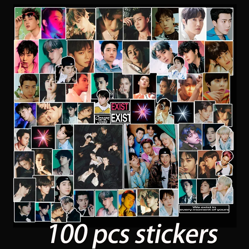 EXO Idol Album EXIST Waterproof Sticker Decorative Notebook Refrigerator Stationery Sticker SeHun Baekhyun ChanYeol Fans Gift
EXO Idol Album EXIST Waterproof Sticker Decorative Notebook Refrigerator Stationery Sticker SeHun Baekhyun ChanYeol Fans Gift