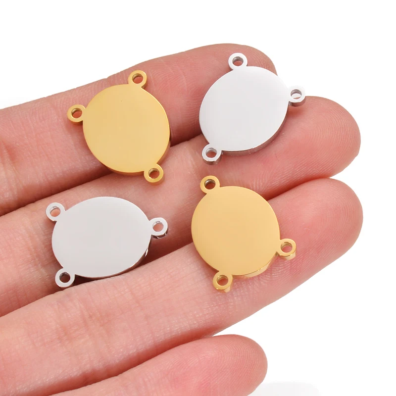 5PCS Fit 13x17mm 18x22mm Stainless Steel 3 Holes Oval Charms Connector Polishing for Diy Jewelry Making Supplies Bulk
5PCS Fit 13x17mm 18x22mm Stainless Steel 3 Holes Oval Charms Connector Polishing for Diy Jewelry Making Supplies Bulk