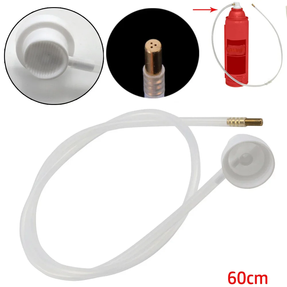 

4.5mm Car Fluid Film 360 Degrees Nozzle Extension Hose Fit For Aerosol Cans Spray 60cm NEW