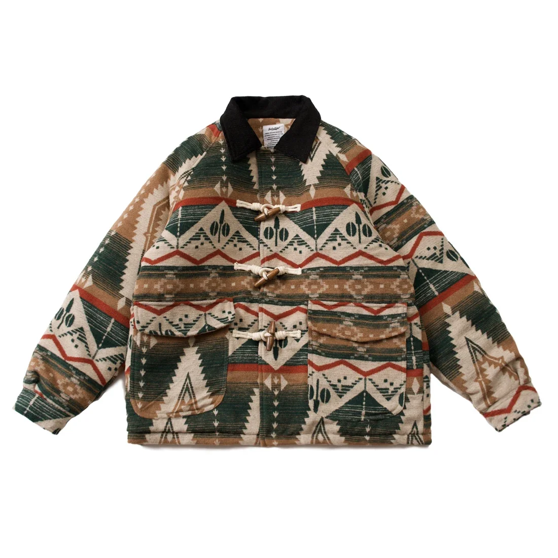 Autumn Winter Japanese Ethnic Style Cotton Coat Vintage Ox Horn Wooden Button Loose Men's and Women's Parka
Autumn Winter Japanese Ethnic Style Cotton Coat Vintage Ox Horn Wooden Button Loose Men's and Women's Parka