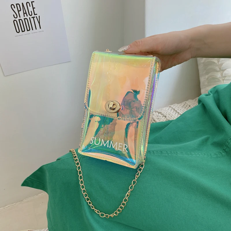 Women's Mini bag 2020 summer new dazzling color collision chain small square bag fashion casual mobile phone bag small bag
Women's Mini bag 2020 summer new dazzling color collision chain small square bag fashion casual mobile phone bag small bag