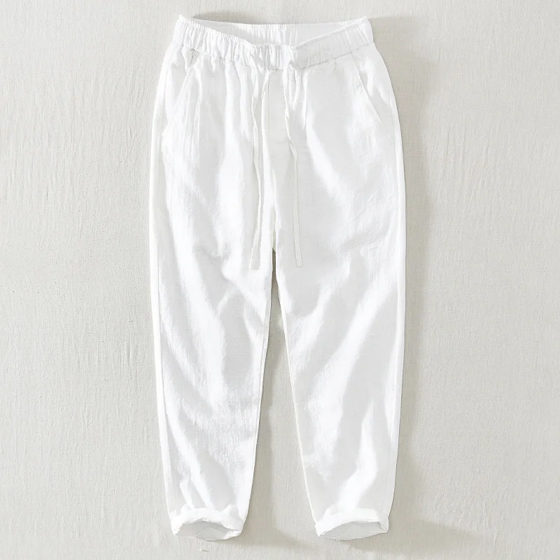 Fashion Mens Cotton Linen Pants Thin Drawstring Elastic Waist Casual Straight Yoga Loose Beach Breathable
Fashion Mens Cotton Linen Pants Thin Drawstring Elastic Waist Casual Straight Yoga Loose Beach Breathable