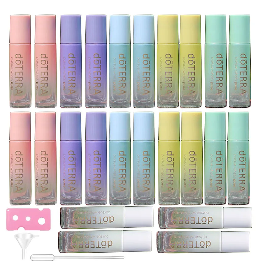 24Pcs 10ml Roller Bottle With Stainless Steel Balls Thick Glass Roll On Bottle For Essential Oil Refill Cosmetic Perfume Bottle
24Pcs 10ml Roller Bottle With Stainless Steel Balls Thick Glass Roll On Bottle For Essential Oil Refill Cosmetic Perfume Bottle