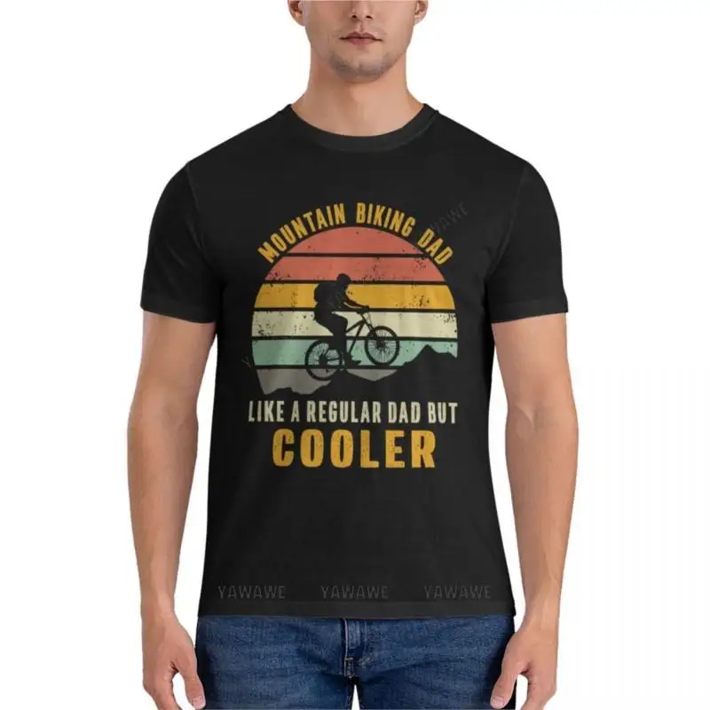 

mountain biking dad like a regular dad but cooler Essential T-Shirt kawaii clothes anime men clothing t shirts for men cotton