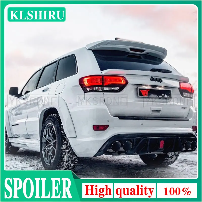 For Grand Cherokee 2013-2020 Spoiler ABS Plastic R Style Rear Trunk Boot Wing Spoiler + Rear Roof Spoiler Car Styling 
For Grand Cherokee 2013-2020 Spoiler ABS Plastic R Style Rear Trunk Boot Wing Spoiler + Rear Roof Spoiler Car Styling