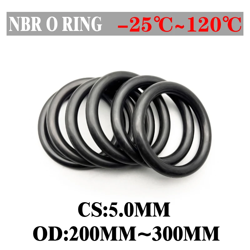 5pcs NBR O Ring Sealing Gasket CS 5mm OD 200~300mm Automobile Nitrile Rubber Round Shape Washer Corrosion Resist Sealing Gaskets
5pcs NBR O Ring Sealing Gasket CS 5mm OD 200~300mm Automobile Nitrile Rubber Round Shape Washer Corrosion Resist Sealing Gaskets
