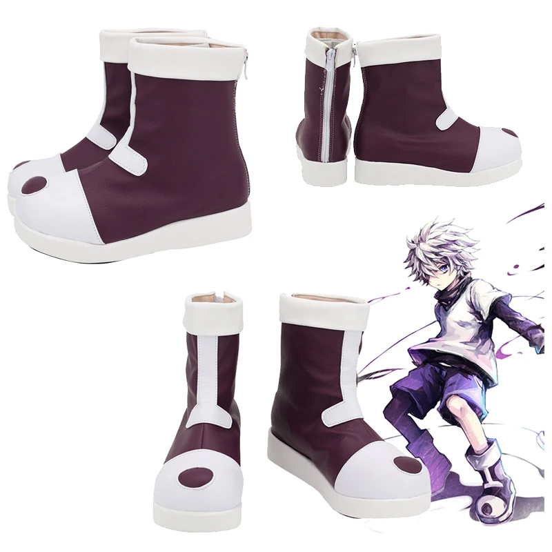 Anime HUNTER×HUNTER Killua Zoldyck Cosplay Shoes Men Short Boots Pu Leater Shoes Adult Halloween Party Suits Props Custom Made
Anime HUNTER×HUNTER Killua Zoldyck Cosplay Shoes Men Short Boots Pu Leater Shoes Adult Halloween Party Suits Props Custom Made