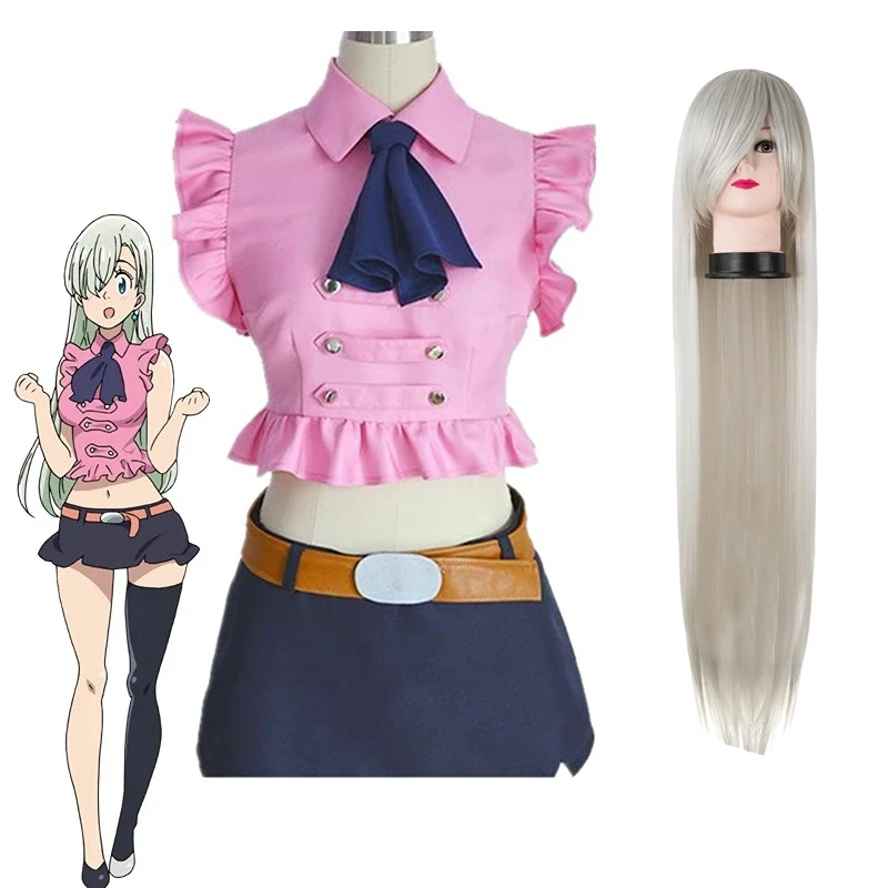 Anime Adult Girl Cosplay Costume The Seven Deadly Sins Elizabeth Liones Cosplay Summer Clothing Belt Bow Tie
Anime Adult Girl Cosplay Costume The Seven Deadly Sins Elizabeth Liones Cosplay Summer Clothing Belt Bow Tie