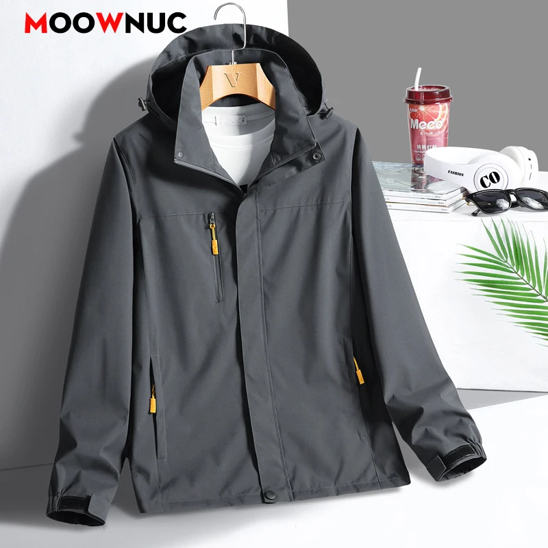 

Overcoat Autumn Men's Jacket Male Spring Casual Coat Windbreaker Outdoors Youth Windproof Hombre Coveral Plus Size Brand MOOWNUC
