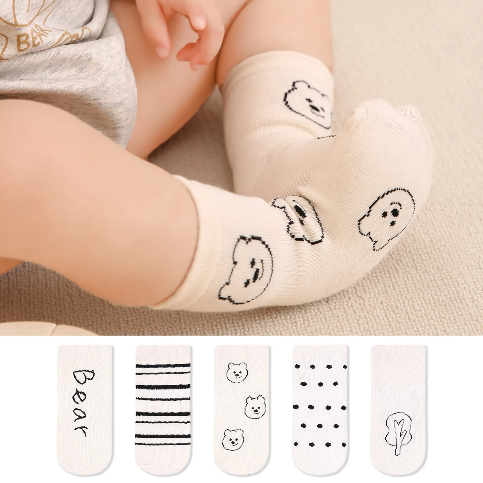 5 пар/упаковка, осенние носки с животными
5 пар/упаковка, осенние носки с животными