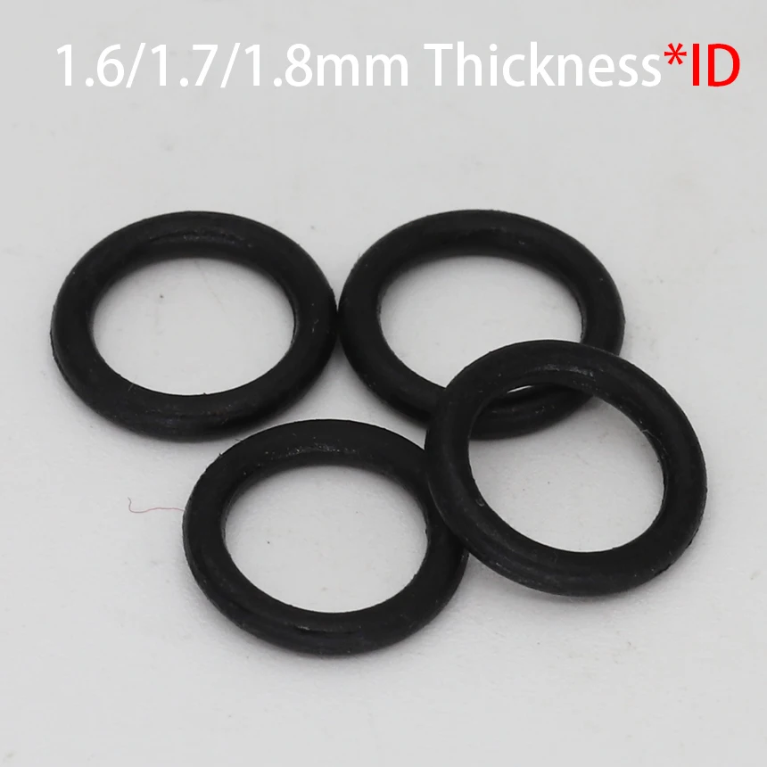 

1.78/2.57/2.9/3.68/4.47/4.76/4.87/5.28/6.07/6.35mm ID 1.78mm Thickness CS Black NBR Oring Rubber Washer Oil Seal Gasket O Ring