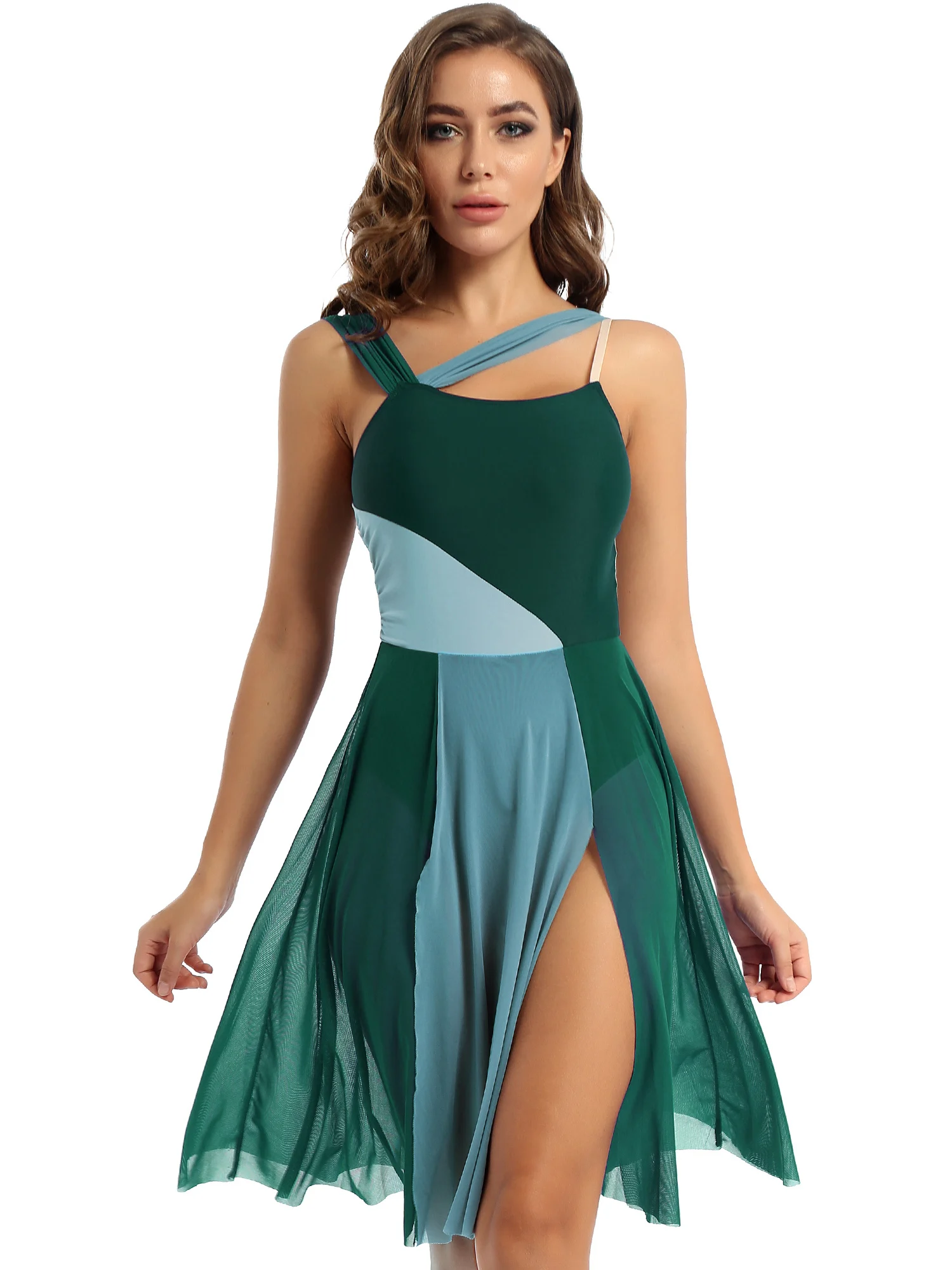 YiZYiF Women Sleeveless Color Block Gymnastics Leotard Modern Contemporary Lyrical Dance Dress Performance Ballet Dancewear
YiZYiF Women Sleeveless Color Block Gymnastics Leotard Modern Contemporary Lyrical Dance Dress Performance Ballet Dancewear