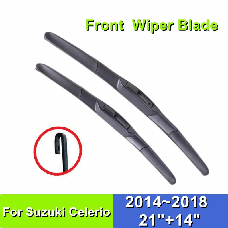 

Щетка стеклоочистителя для Suzuki Celerio, 21 + 14 дюймов, лобовое стекло, лобовое стекло автомобиля, аксессуары 2014 ~ 2018
