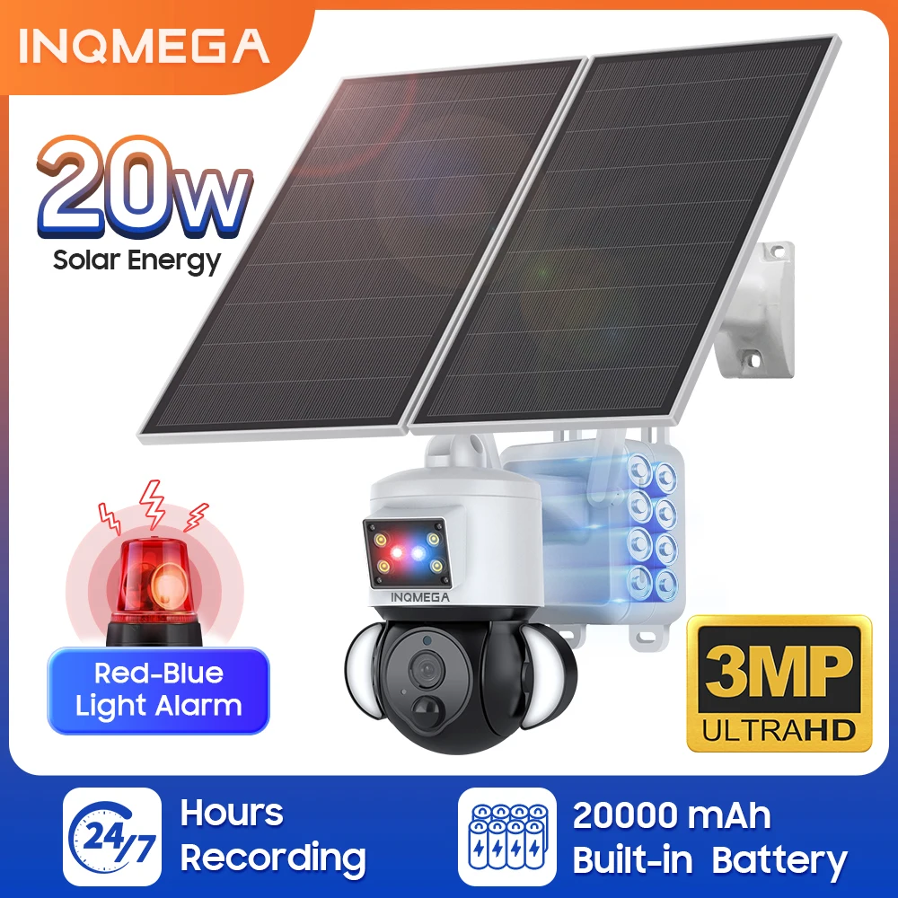 INQMEGA Wireless 4G Solar Camera Outdoor 7/24 Loop Record 4X Digital Zoom Solar Panel Cam 30M Night Vision 20W
INQMEGA Wireless 4G Solar Camera Outdoor 7/24 Loop Record 4X Digital Zoom Solar Panel Cam 30M Night Vision 20W