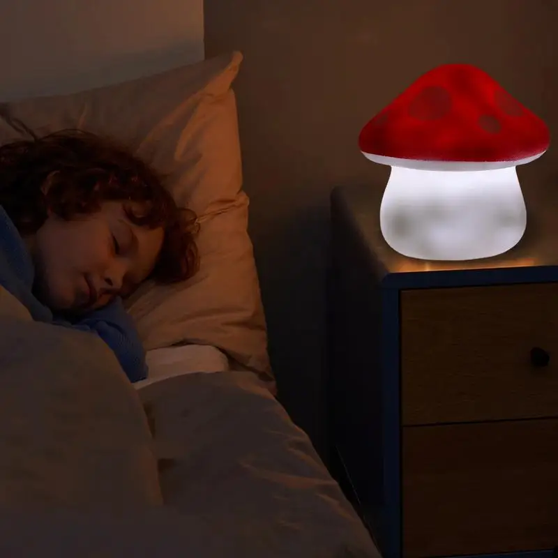 

Small Mushroom Lamps Vintage Night Lights Bedside Nightstand Durable and Energy-Saving Wake up Lamp Led Night Light for Children