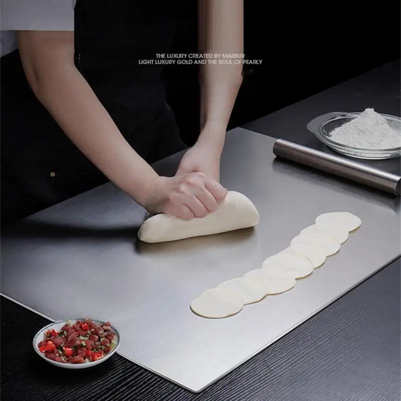 Stainless Steel Cutting Board With Lip Large Chopping Board Noodle Board Pastry Board Stove Top Cutting Board
Stainless Steel Cutting Board With Lip Large Chopping Board Noodle Board Pastry Board Stove Top Cutting Board