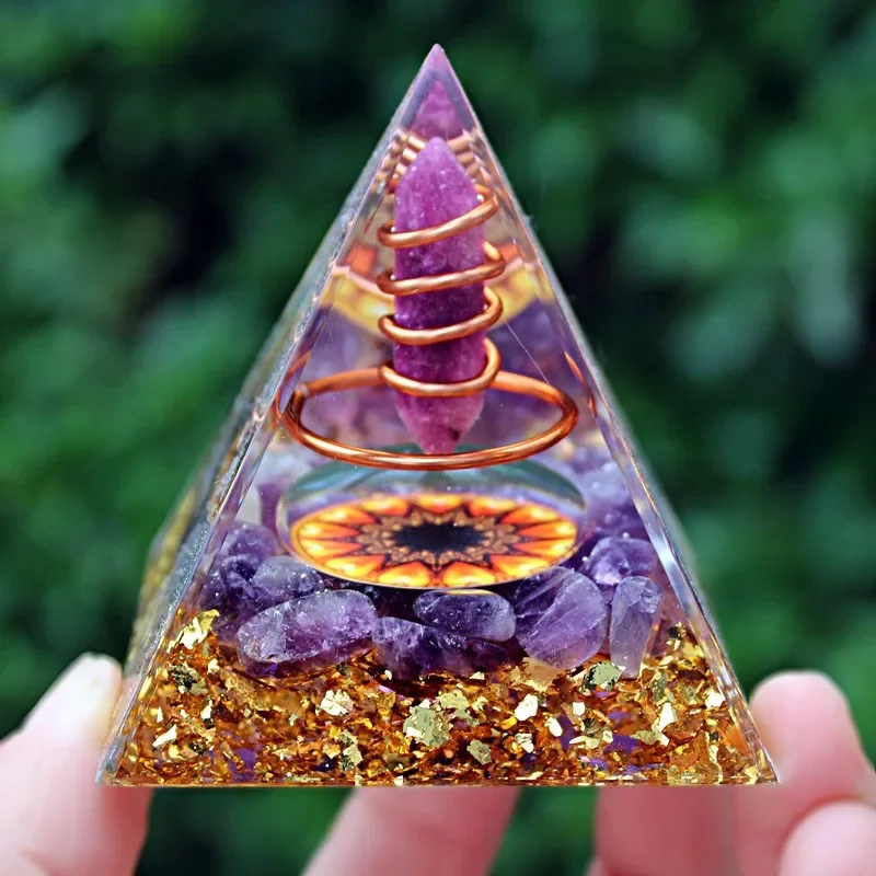 Crystal Crushed Stone Pyramid Home Resin Drop Glue Handicraft Tabletop Decoration 6CM
Crystal Crushed Stone Pyramid Home Resin Drop Glue Handicraft Tabletop Decoration 6CM