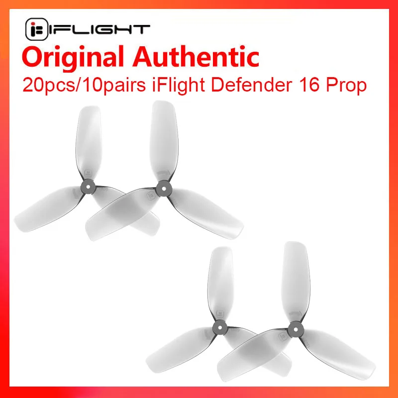 20pcs/10pairs Defender 16 Prop Set 1809 1.8inch Tri-blade Propeller for FPV
20pcs/10pairs Defender 16 Prop Set 1809 1.8inch Tri-blade Propeller for FPV