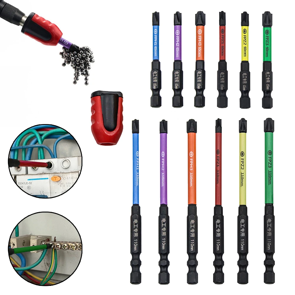 3 PCS 65 110mm FPH FPZ Magnetic Special Cross Screwdriver Bit With Magnetic Ring Set For Electrician Socket Switch Hand Tools
3 PCS 65 110mm FPH FPZ Magnetic Special Cross Screwdriver Bit With Magnetic Ring Set For Electrician Socket Switch Hand Tools