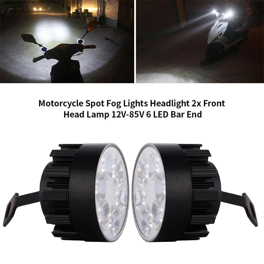 2pcs Motorcycle 6 LED Headlights 12V 18W Spot Lamps Front Fog Head Lights Motorbike Led Explorers Accessories
2pcs Motorcycle 6 LED Headlights 12V 18W Spot Lamps Front Fog Head Lights Motorbike Led Explorers Accessories