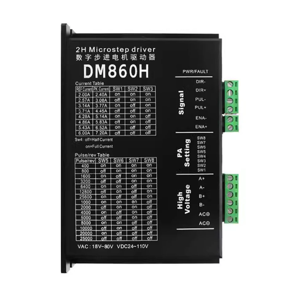 

Dm860 Dm860h Two-phase 57 86 Stepper Motor Driver Dedicated For Engraving Machine M860 2ma860h