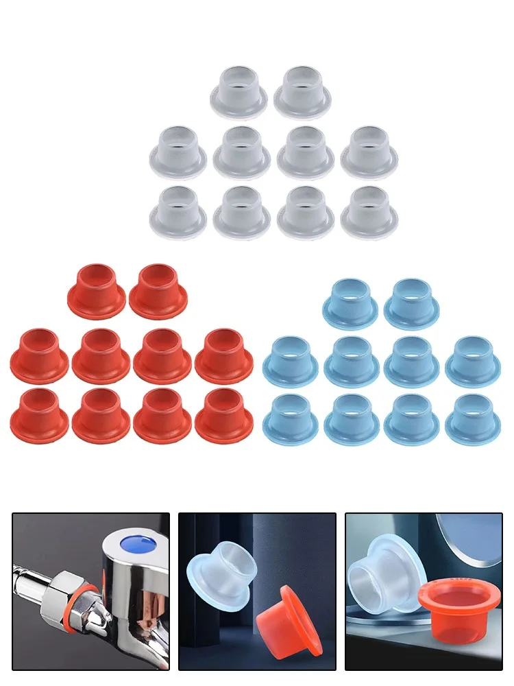

10PCS Silica Gel Washers Leak-proof Durable Faucet Sealing Gasket Triangle Valve Double-Layer G1/2 Plug For Ductwork Accessories